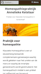 Mobile Screenshot of homeopathie-ketelaar.nl